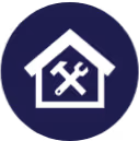 A house with a wrench and a wrench in it.