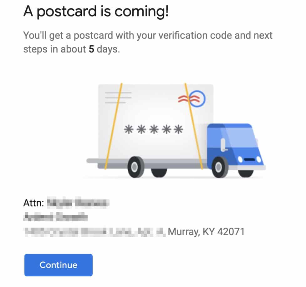 GMB Postcard is coming UI