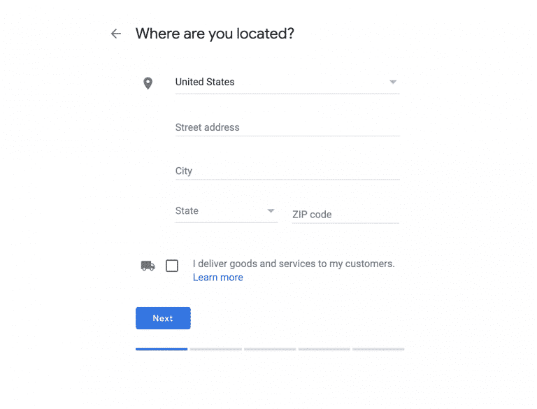 GMBs Location UI