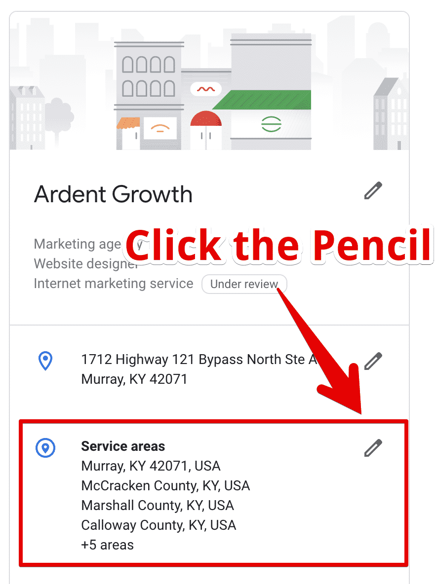 Google My Business Service Area Editor