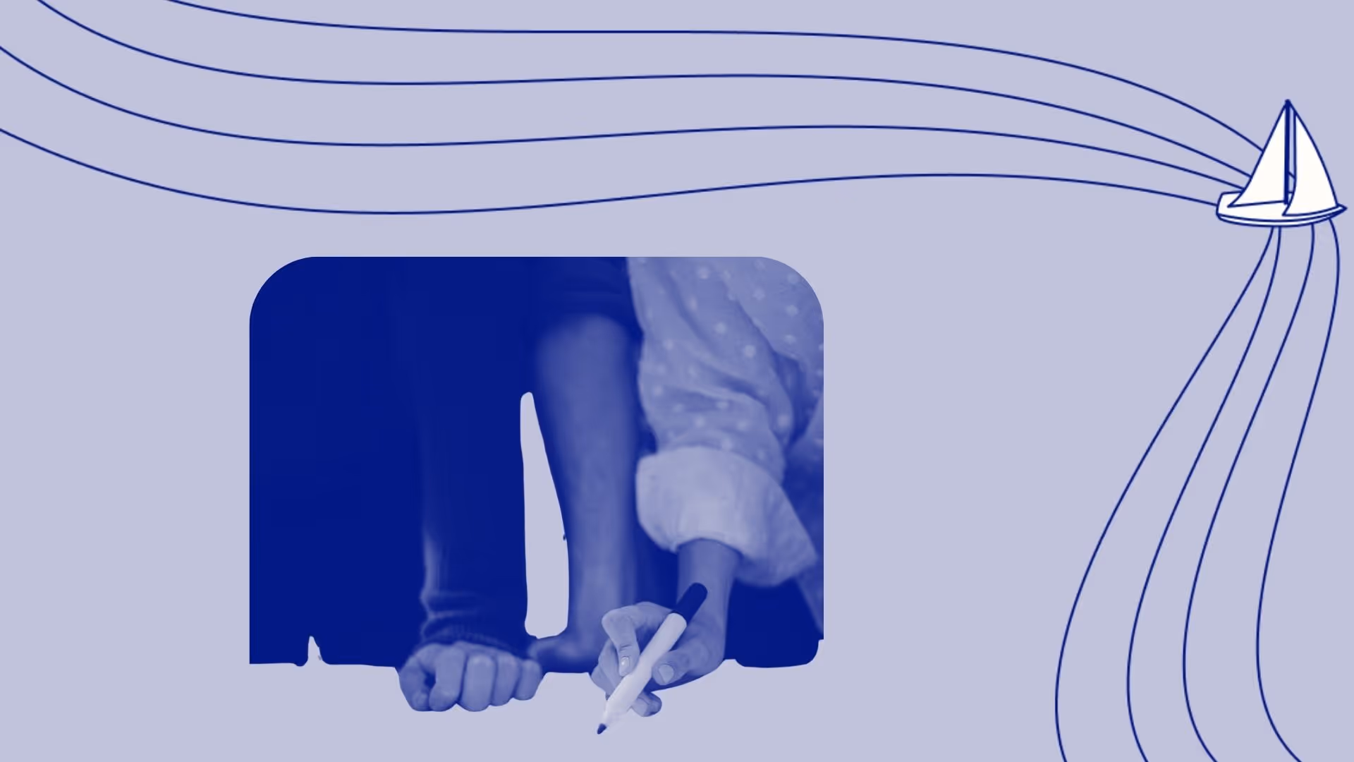 Two people working on an AI training