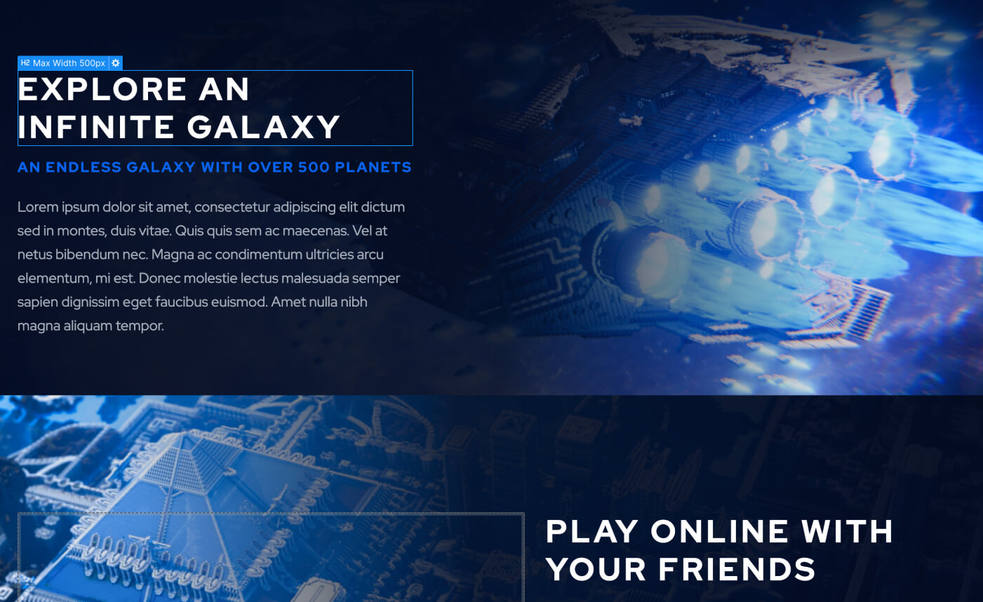 Static Content - Videogame X Webflow Template