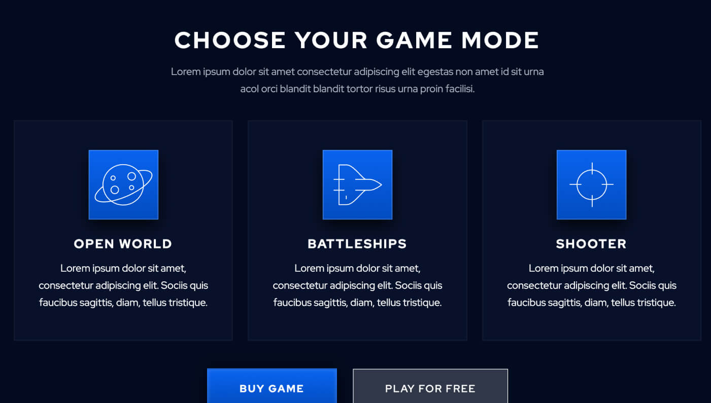 Icons And Graphics - Videogame X Webflow Template