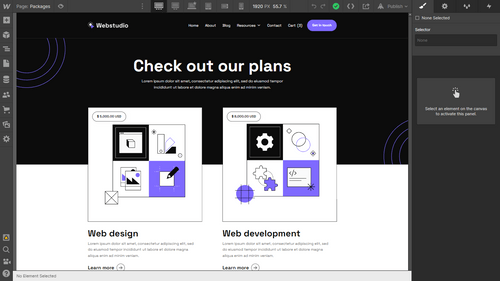Ecommerce Page - Webstudio X Webflow Template