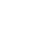White outline of a cube tilted to show three visible faces on a transparent background.