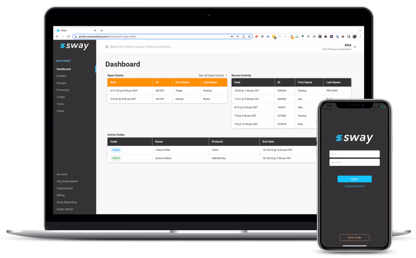 sway platform devices