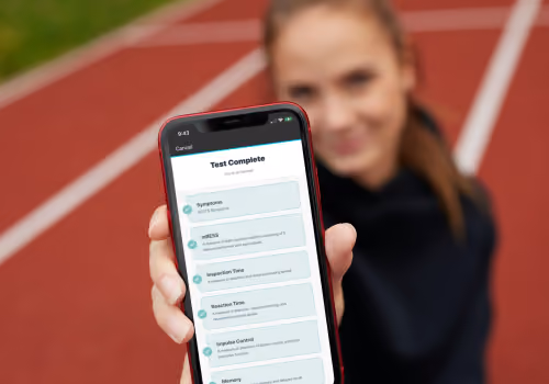 Sway protocol checklist finished on athlete's phone