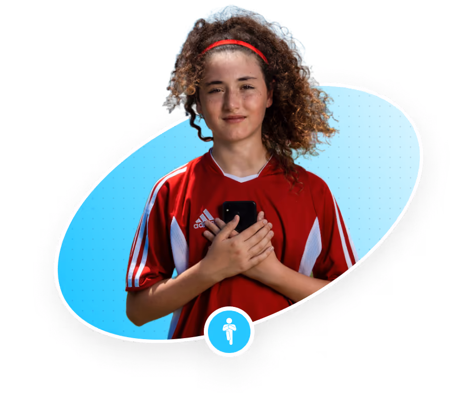 Sway sports balance cover of young girl doing balance assessment