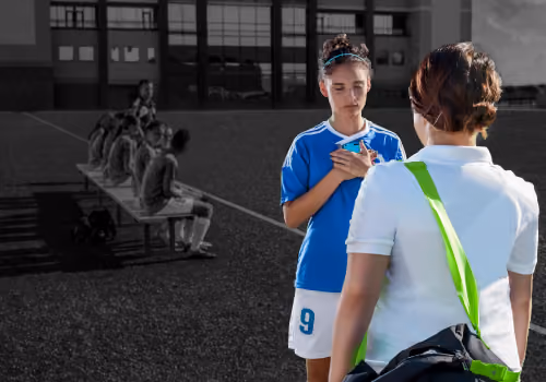 Sway sideline assessment conducted with athletic trainer