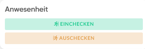 Einchecken und auschecken mit anny