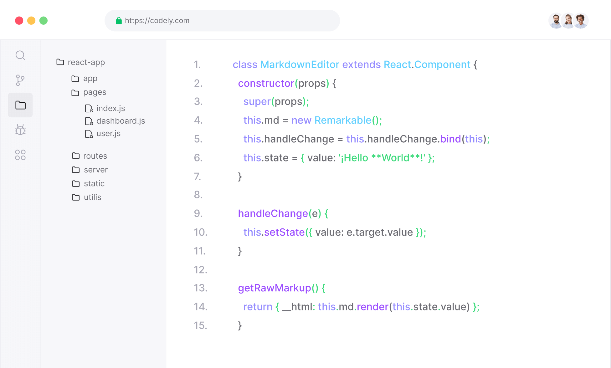 The code editor of the future - Codely X Webflow Template