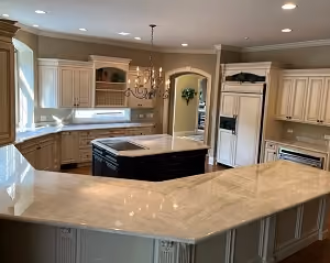 Kitchen Countertop with Island