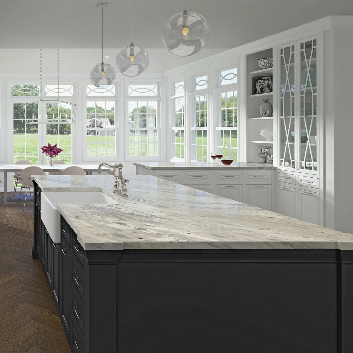 Circo white marble kitchen island countertop Circo white marble kitchen island countertop