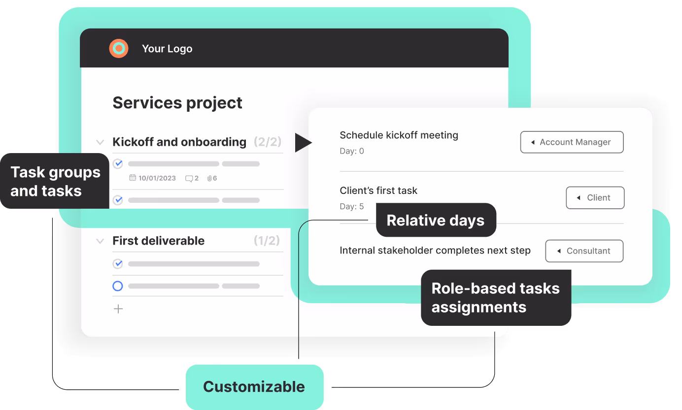 Screenshot of Coordinate's Reusable Templates