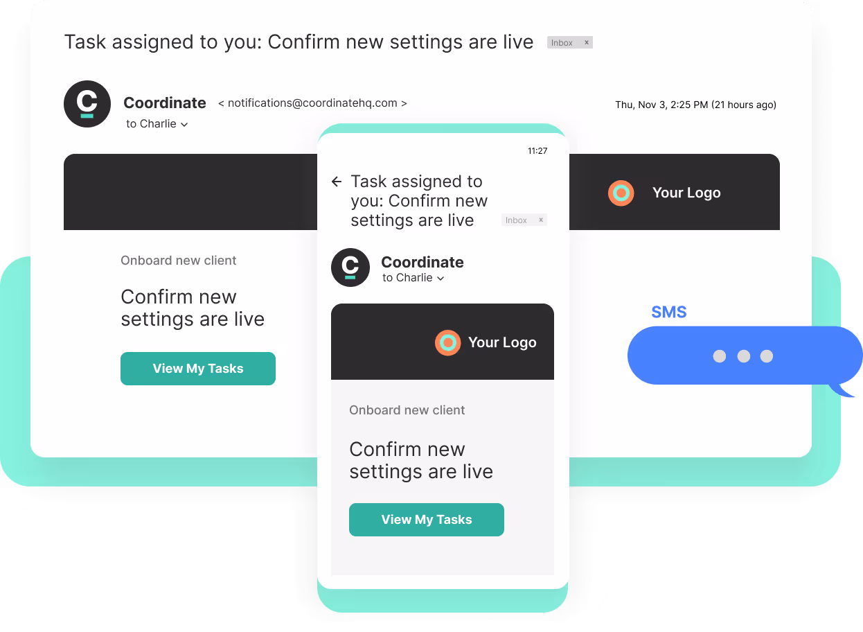 Screenshot of Coordinate's Automated Follow-Up