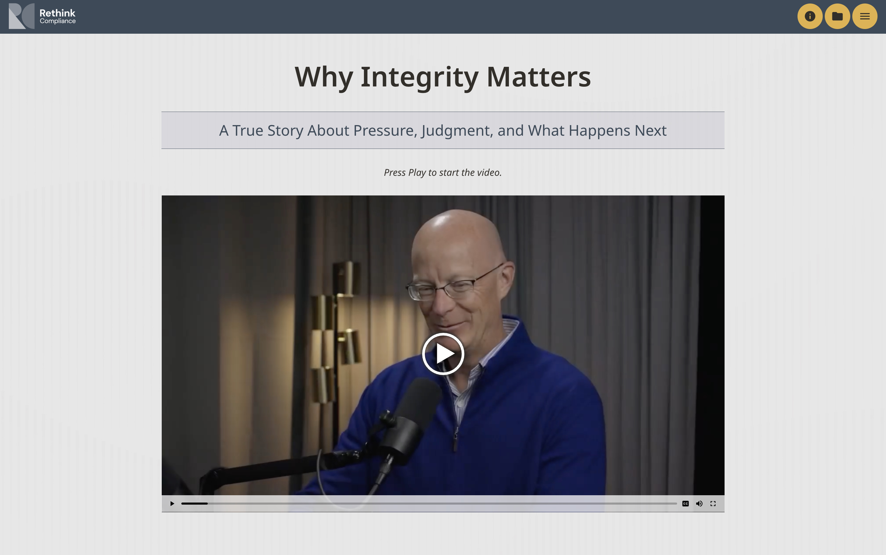 Why Integrity Matters