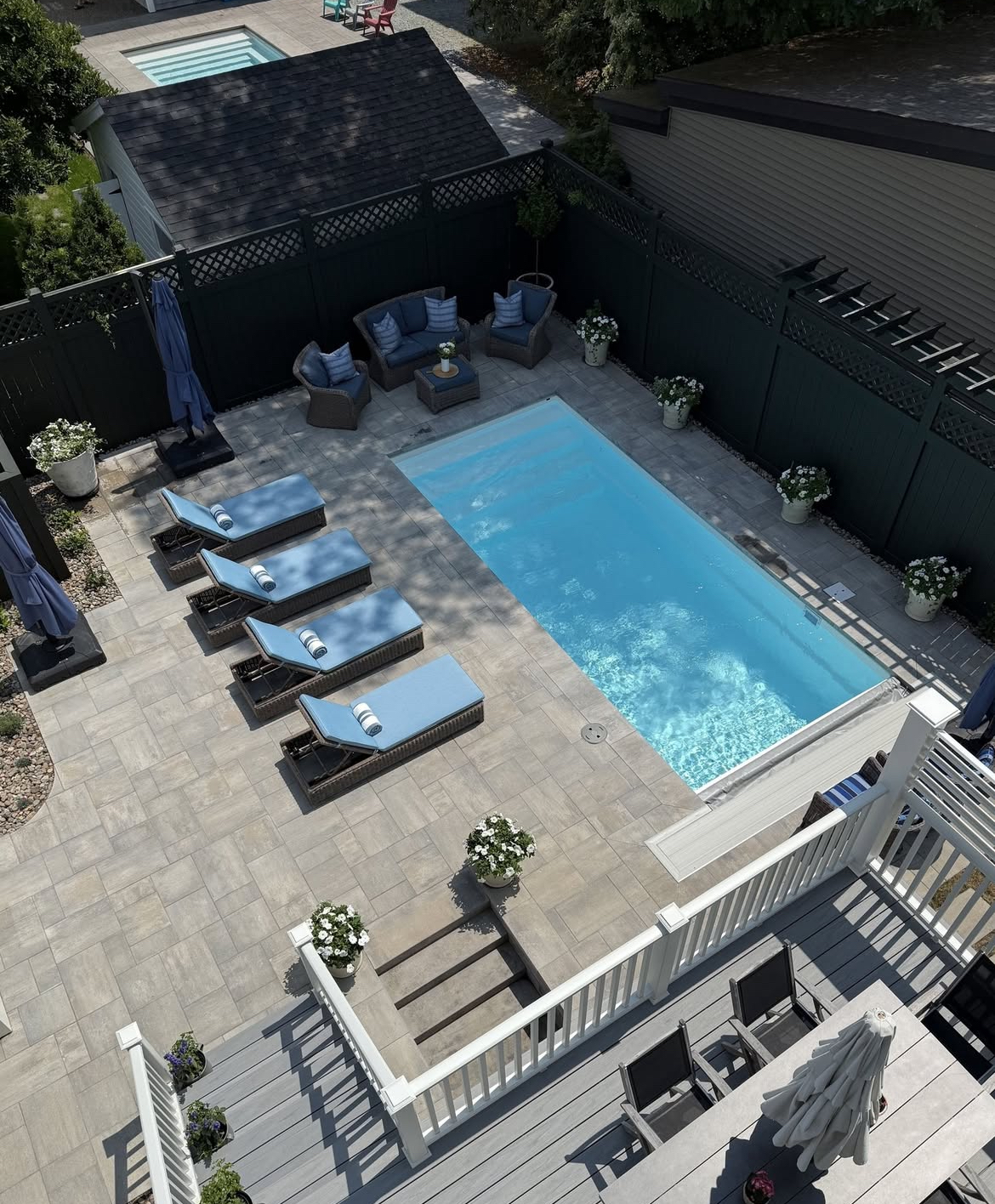 Photograph of a clean landscaping job by commercial