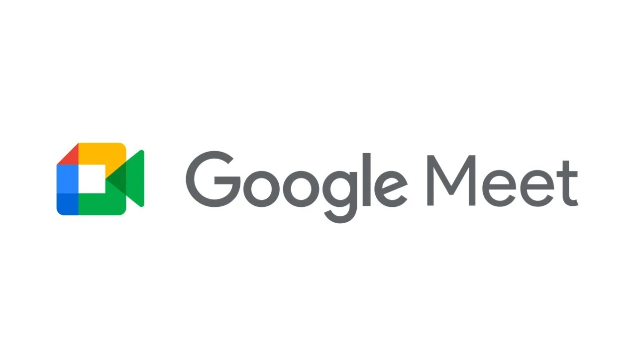 Google Meet logo with multicolor camera icon and gray wordmark
