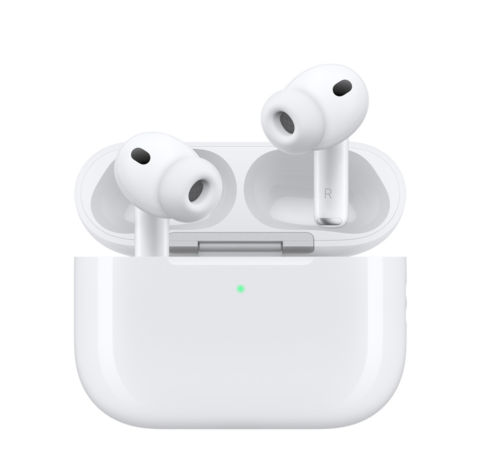 Apple AirPods Pro wireless Bluetooth earbuds with charging case for hearing aid compatibility and everyday listening