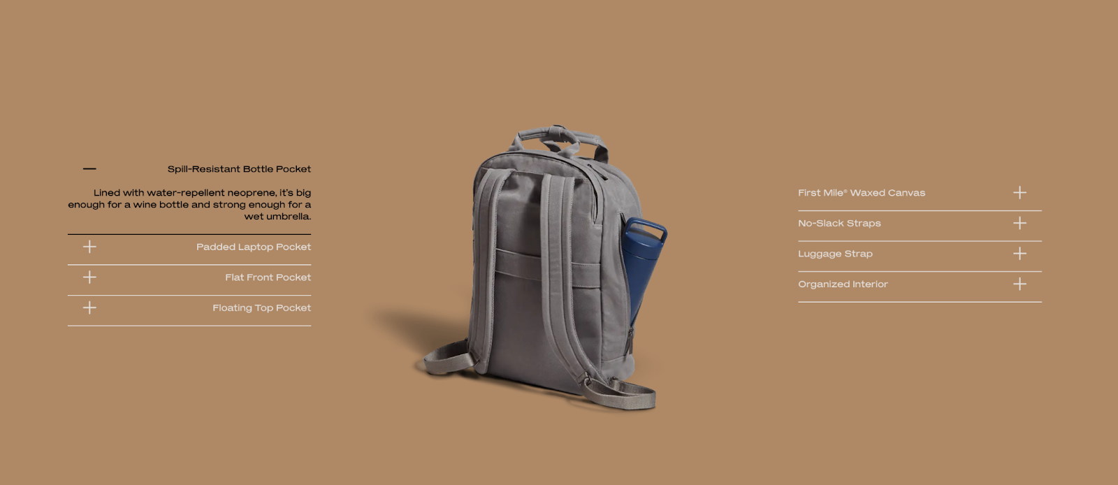 Day Owl Backpack Pro product highlights and benefits section