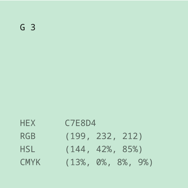 A graphic displaying Chowder Financial's brand colors.