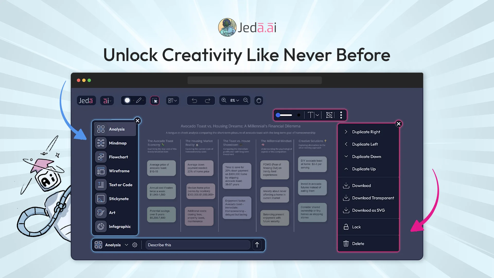 Jeda.ai's New Toolbar and AI Alchemy Update: Enhanced Control & UI