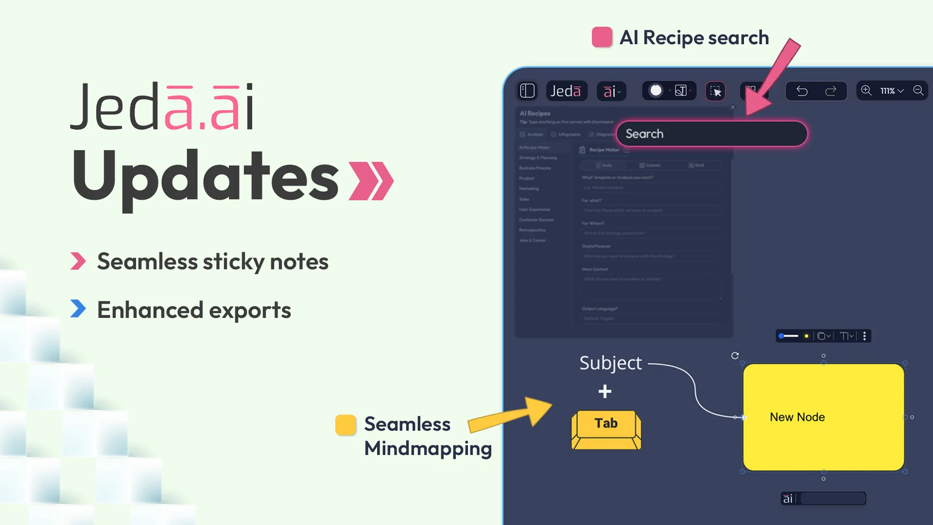 ✨ Jeda.ai Update: Smarter Mindmapping and Powerful New Capabilities