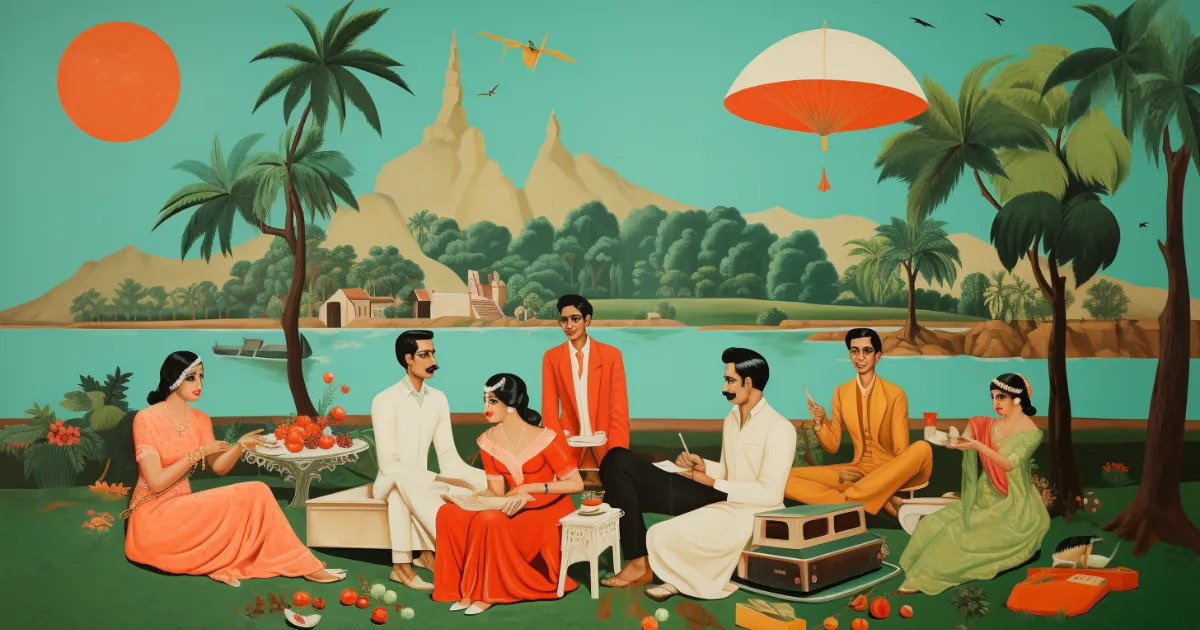 A traditional picnic in India