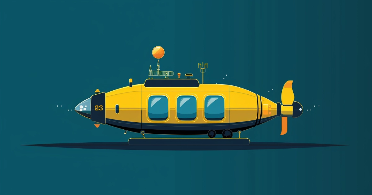 a submarine in the mariana trench