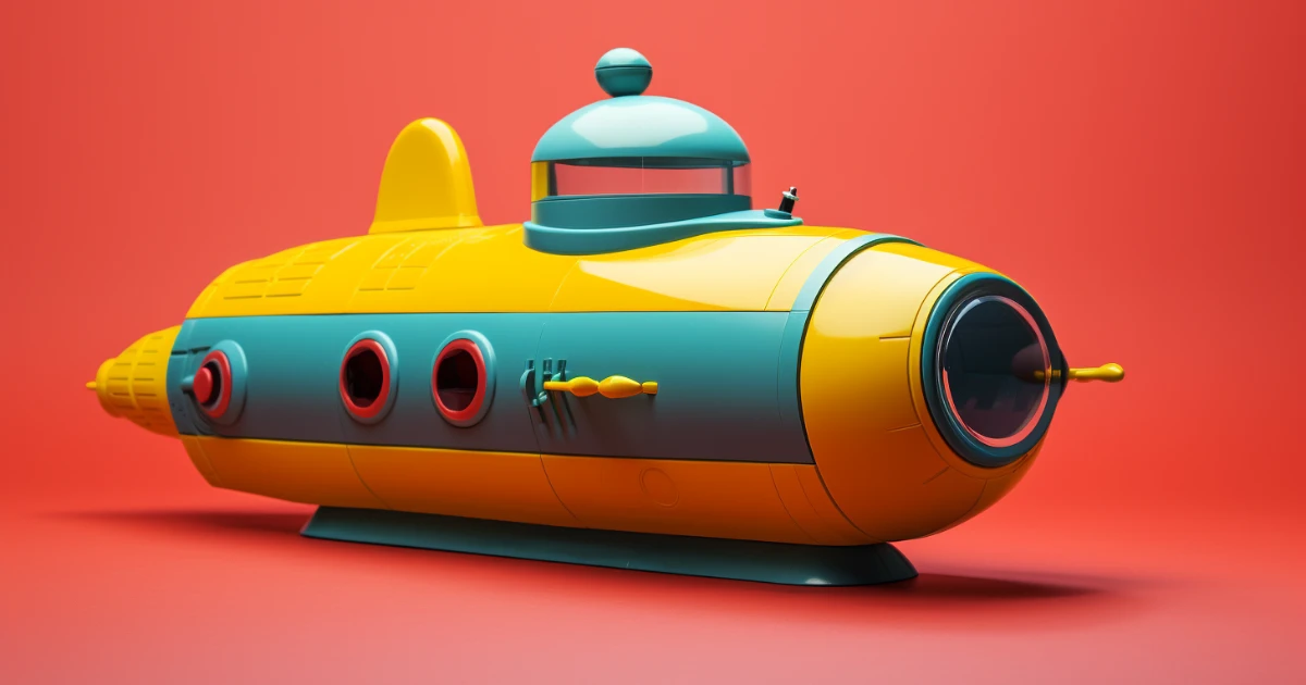 Auguste Piccard on a submarine