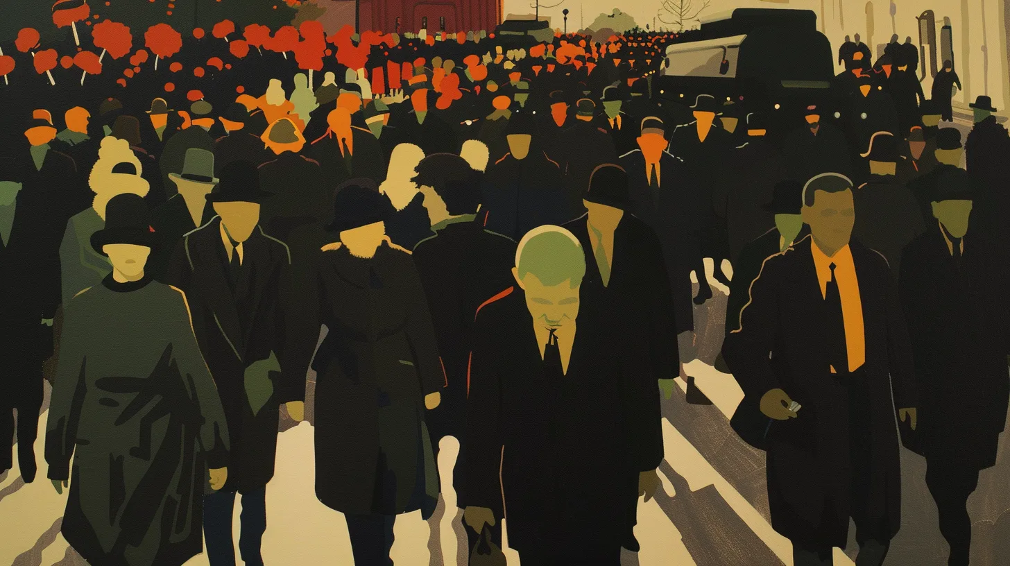 a funeral mourning the Andree crew