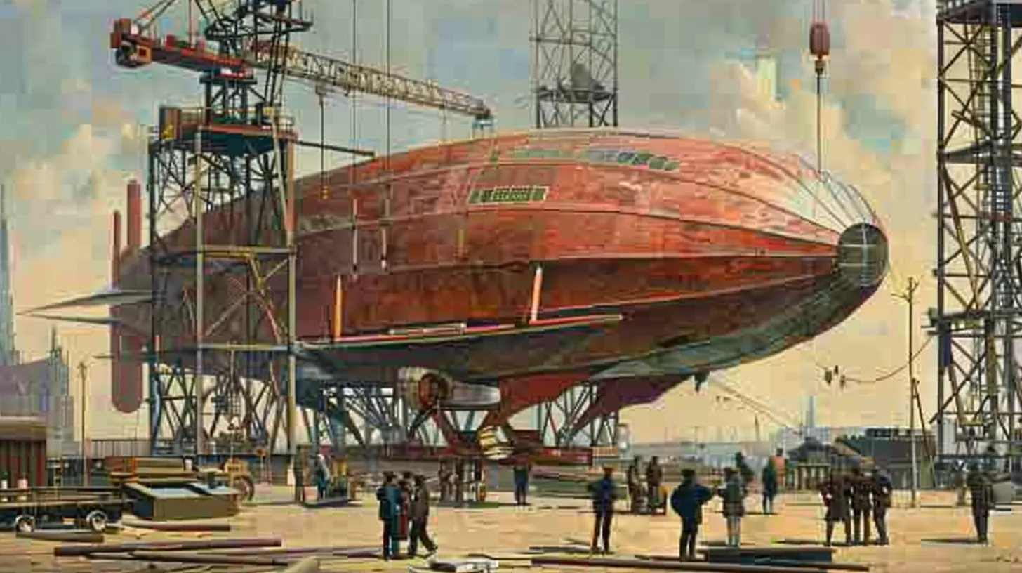 contruction of the Graf Zeppelin