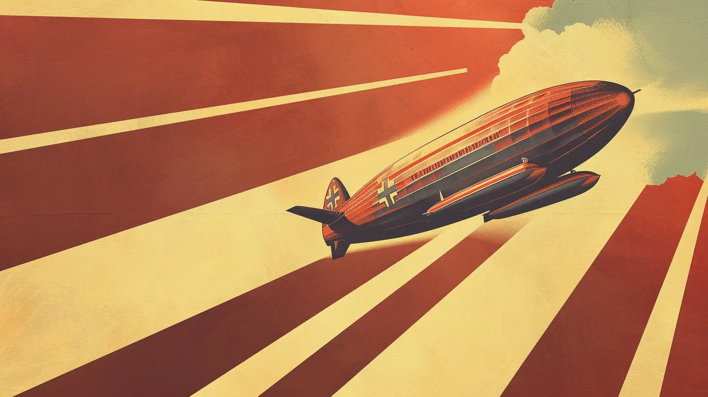 Nazi propaganda poster of the Graf Zeppelin