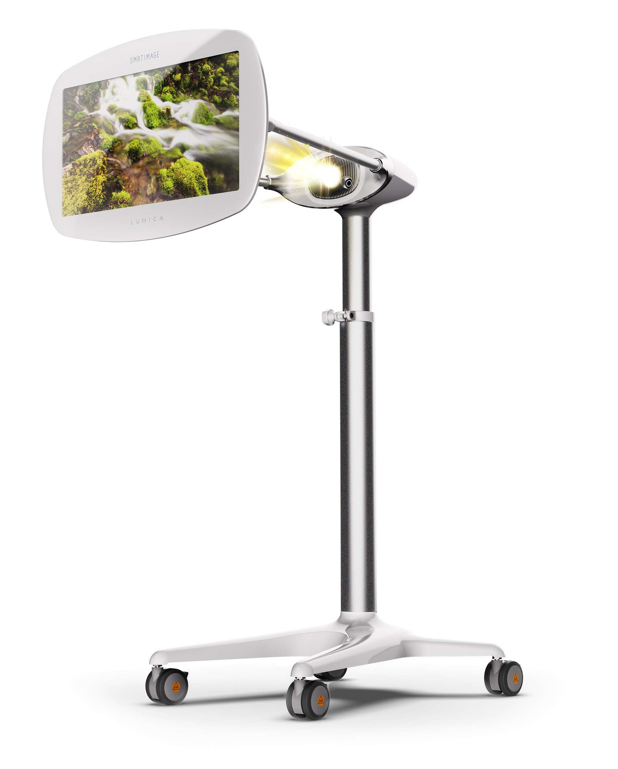 SMRT LUMICA Projector for MRI Exams displaying vivid nature content