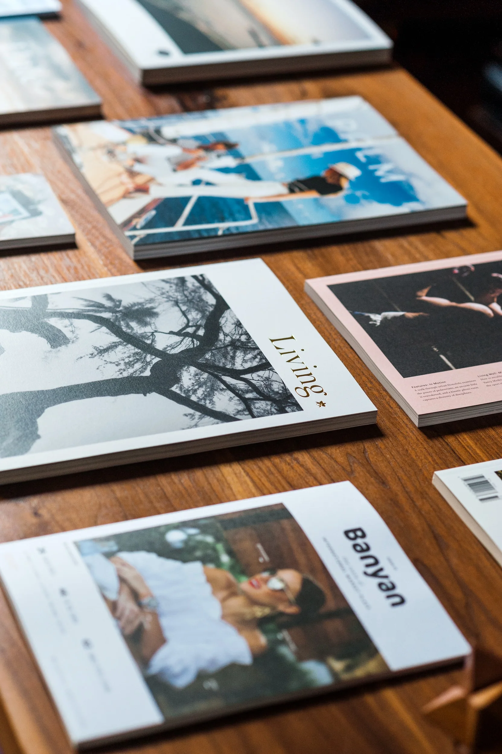 Marketing Magazines laid across table by Watson Branding and Marketing in McKinney Texas