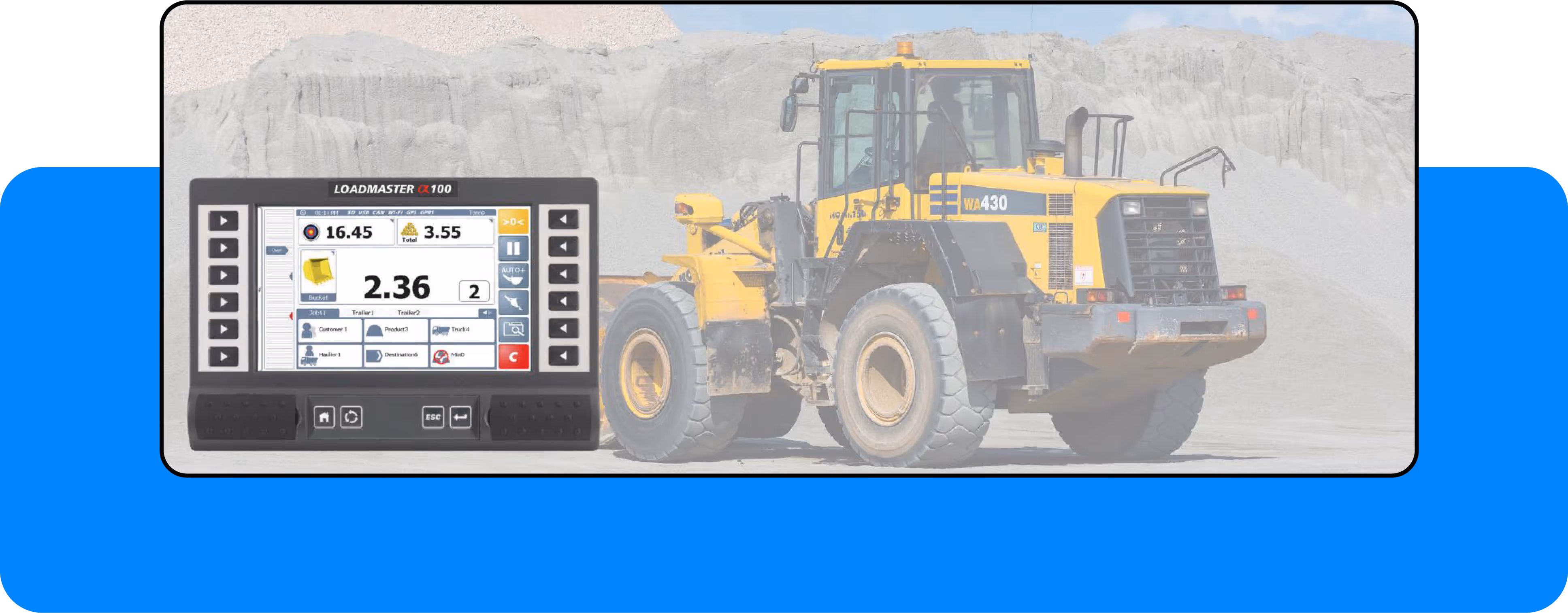 Screenshot of a fleet management online platform