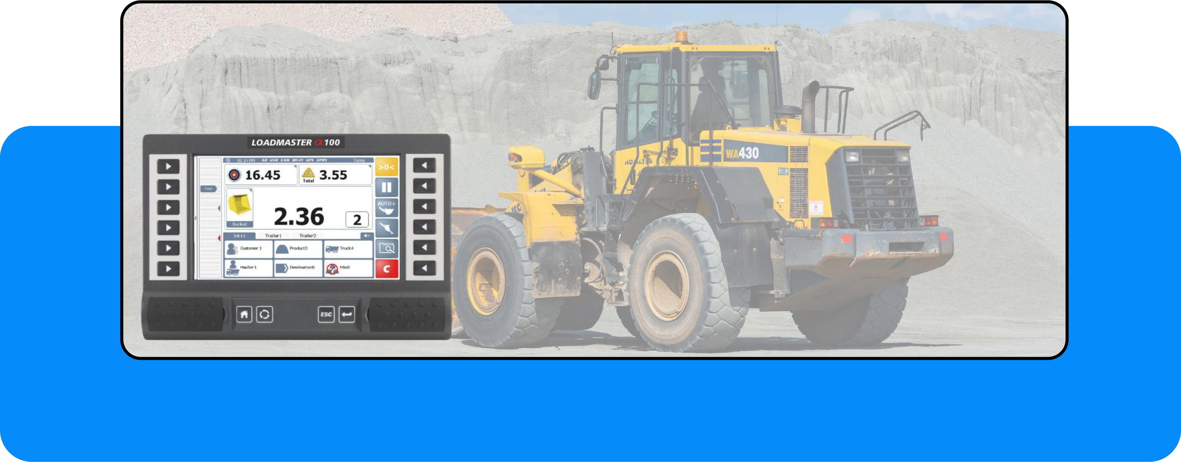 Screenshot of a fleet management online platform