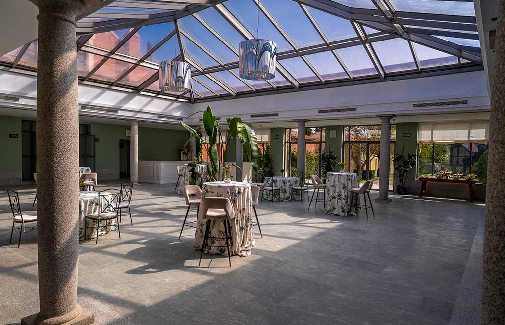 Ejemplo de montaje de uno de los eventos celebrados en el Castillo de Viñuelas