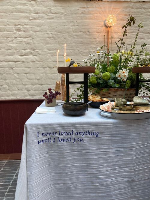 Een mooi gedekte tafel van een event bij ONA.