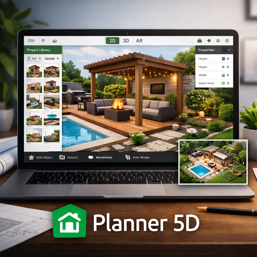 backyard planning app interface