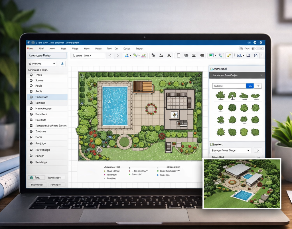 backyard planning app interface
