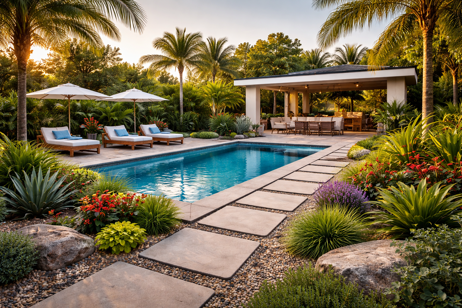 modern backyard landscape design