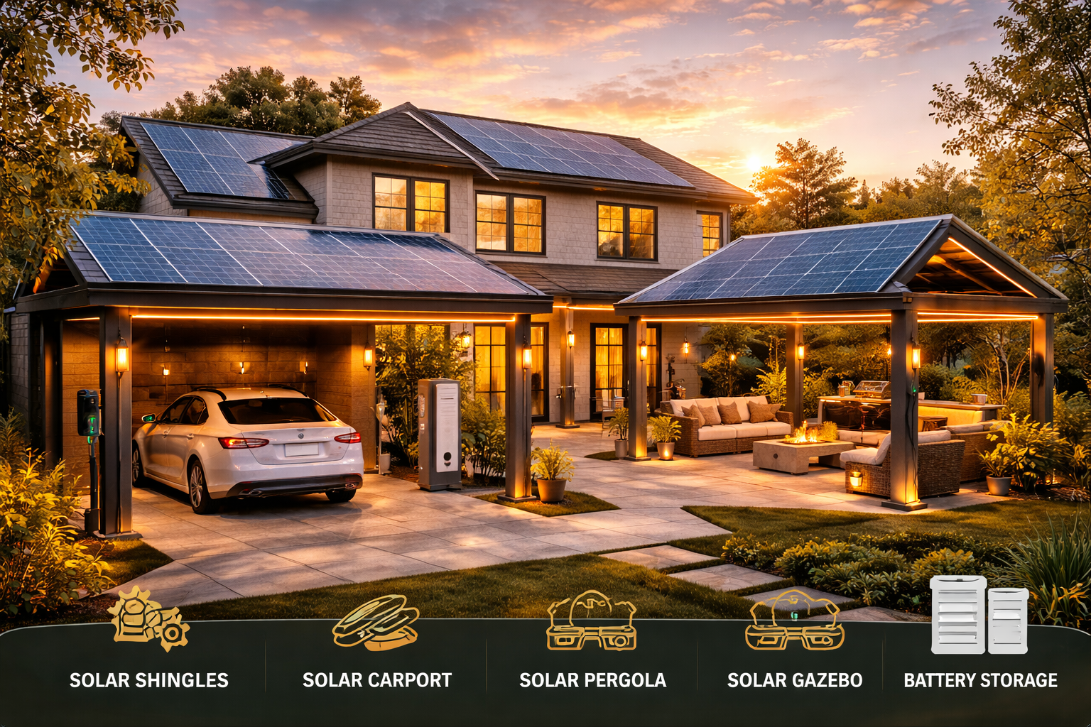 solar powered gazebo