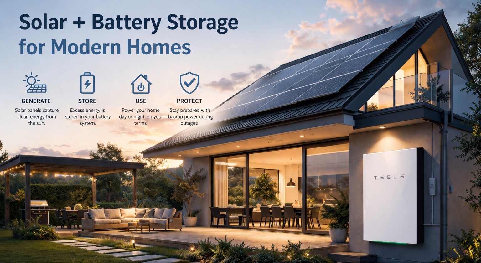 solar battery for modern homes