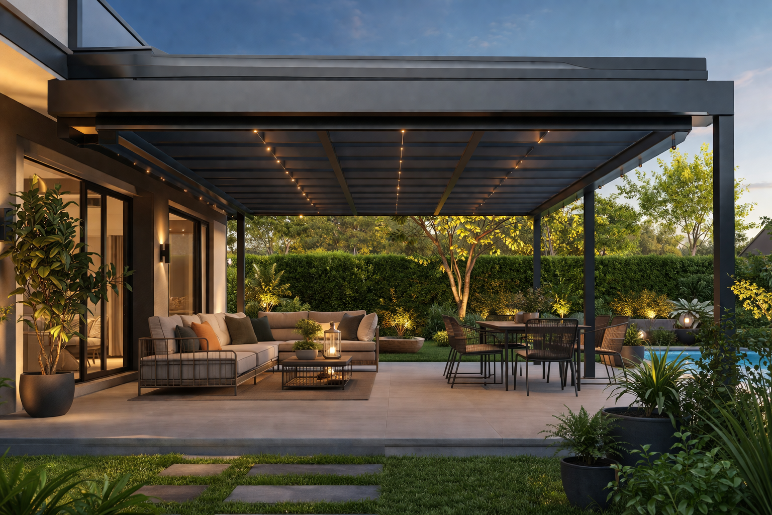 modern patio cover design