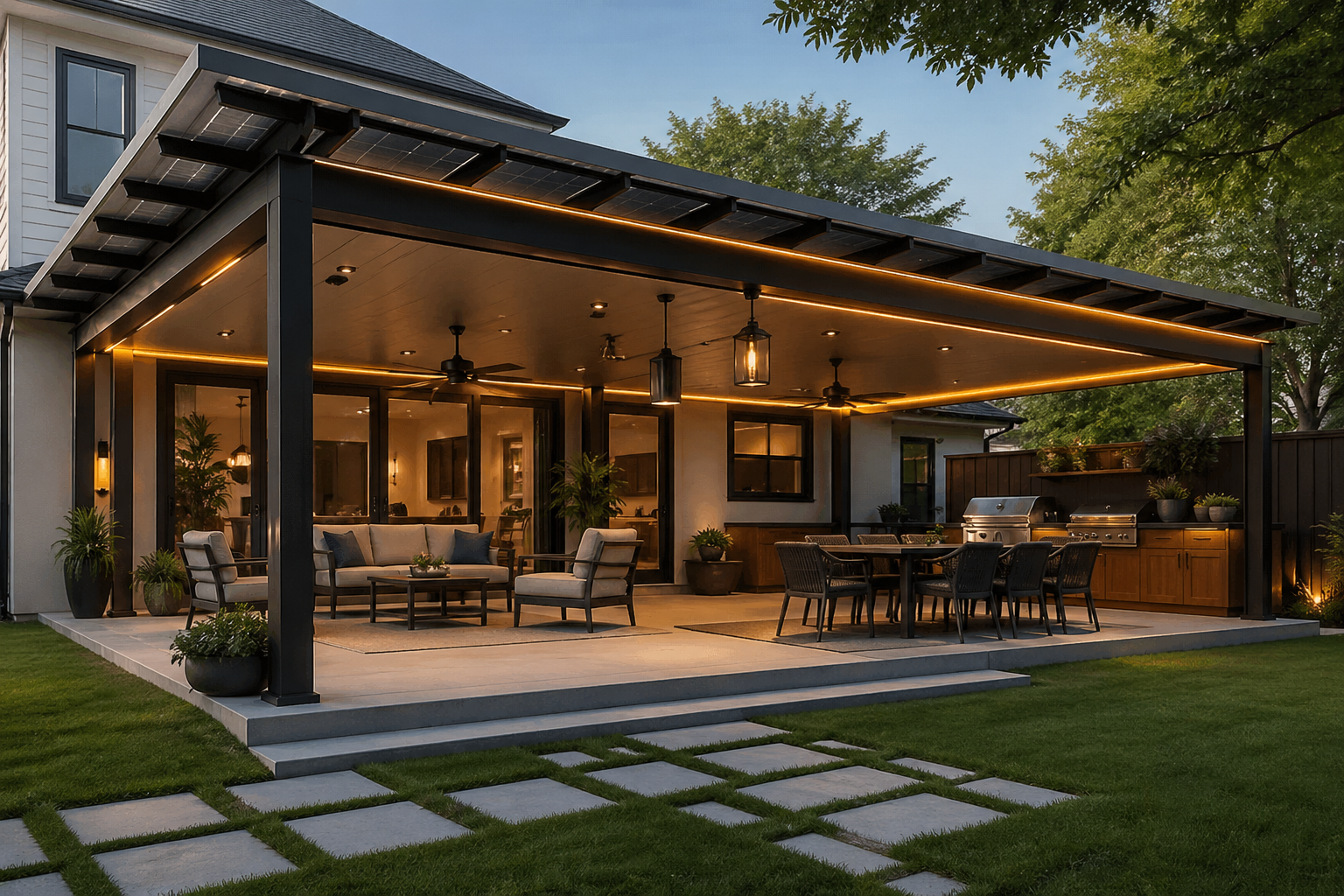 modern patio cover design
