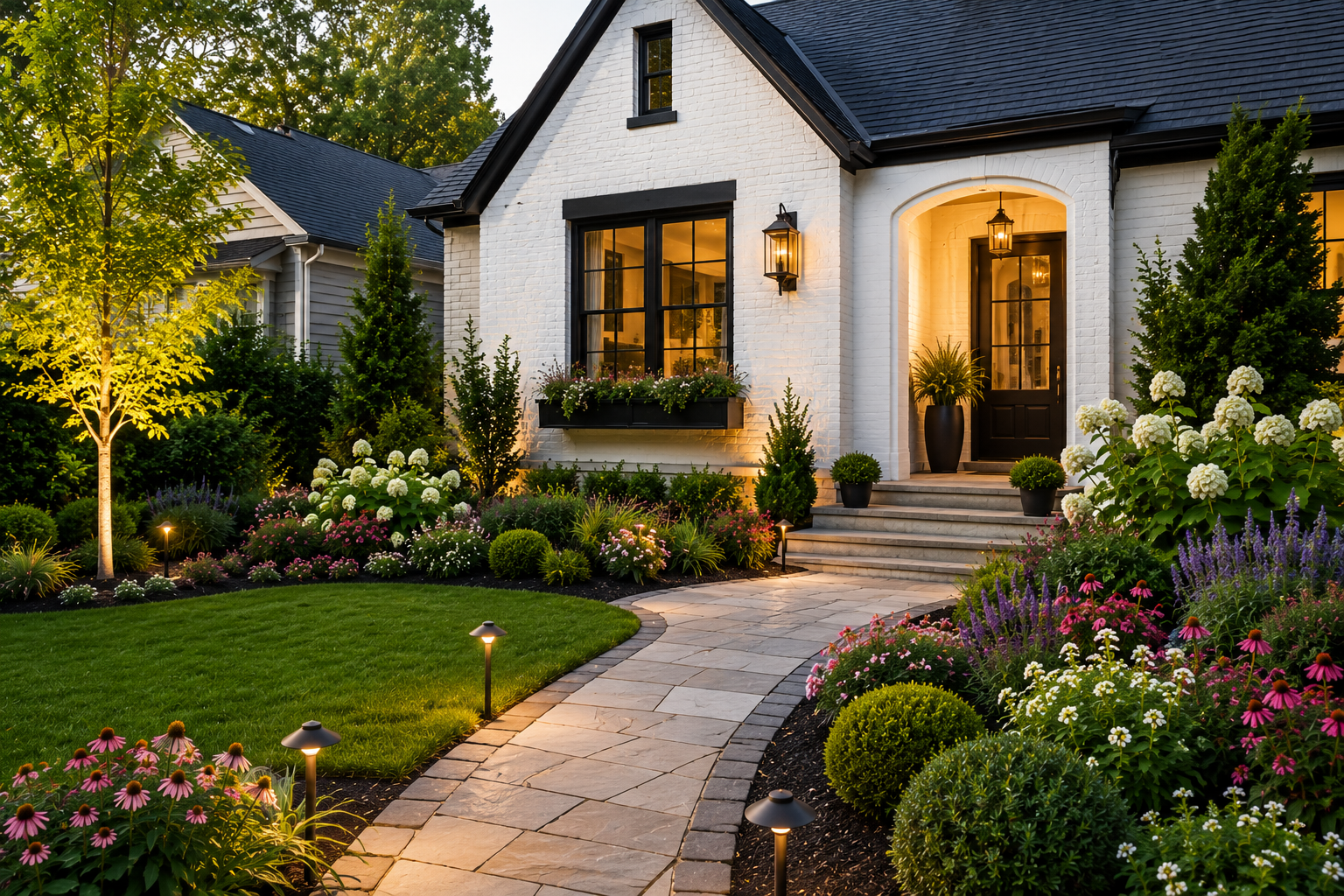 front garden curb appeal design