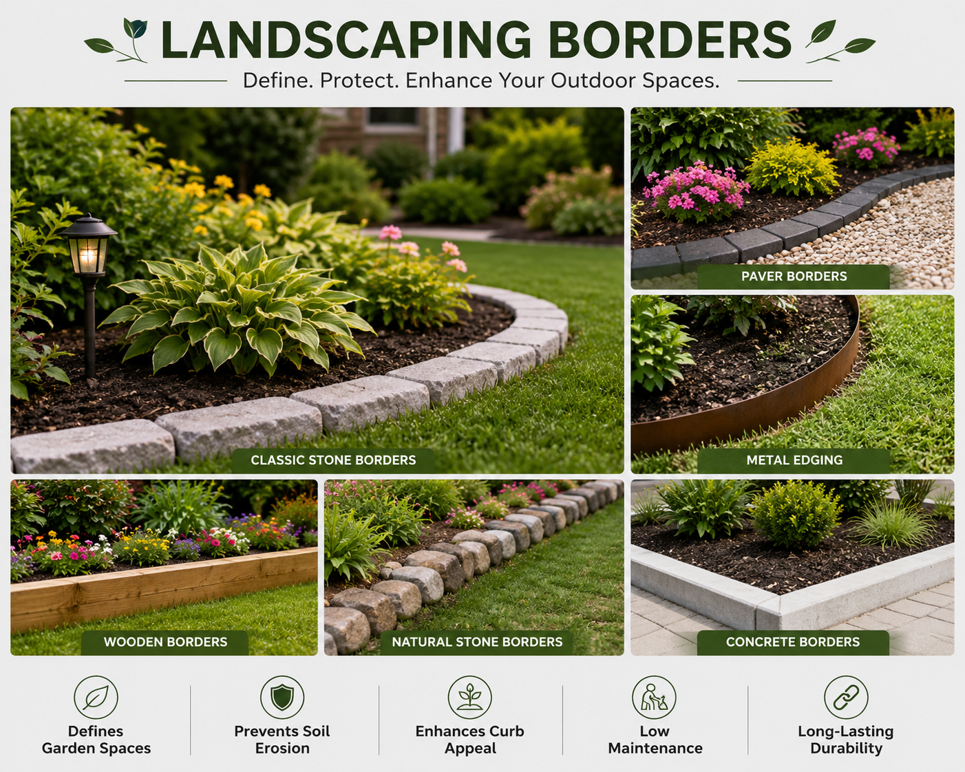 flower bed border ideas