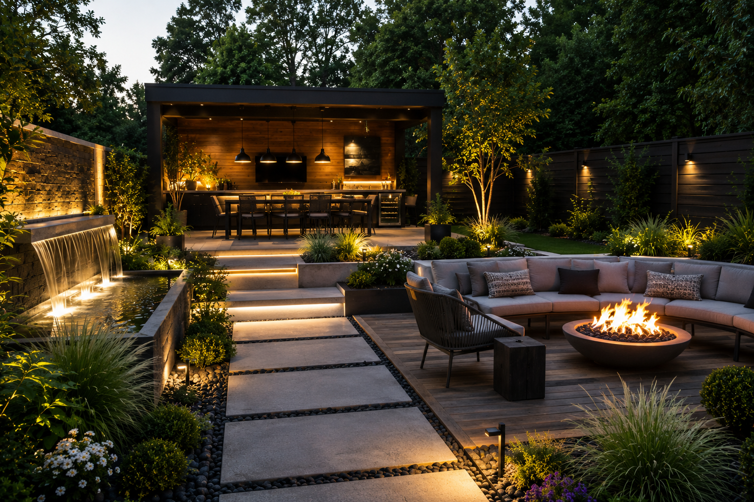 cool backyard landscaping