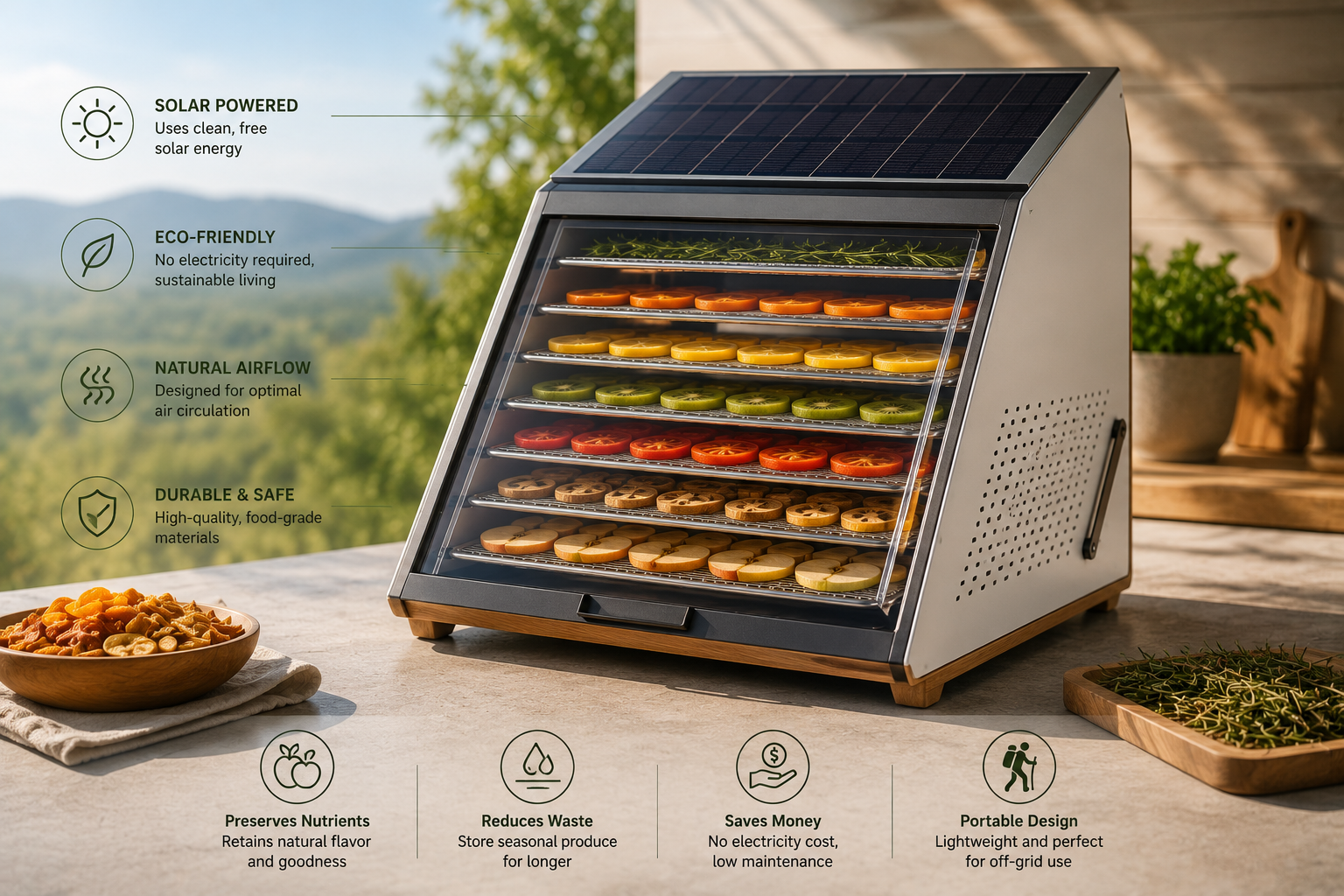 solar food dehydrator
